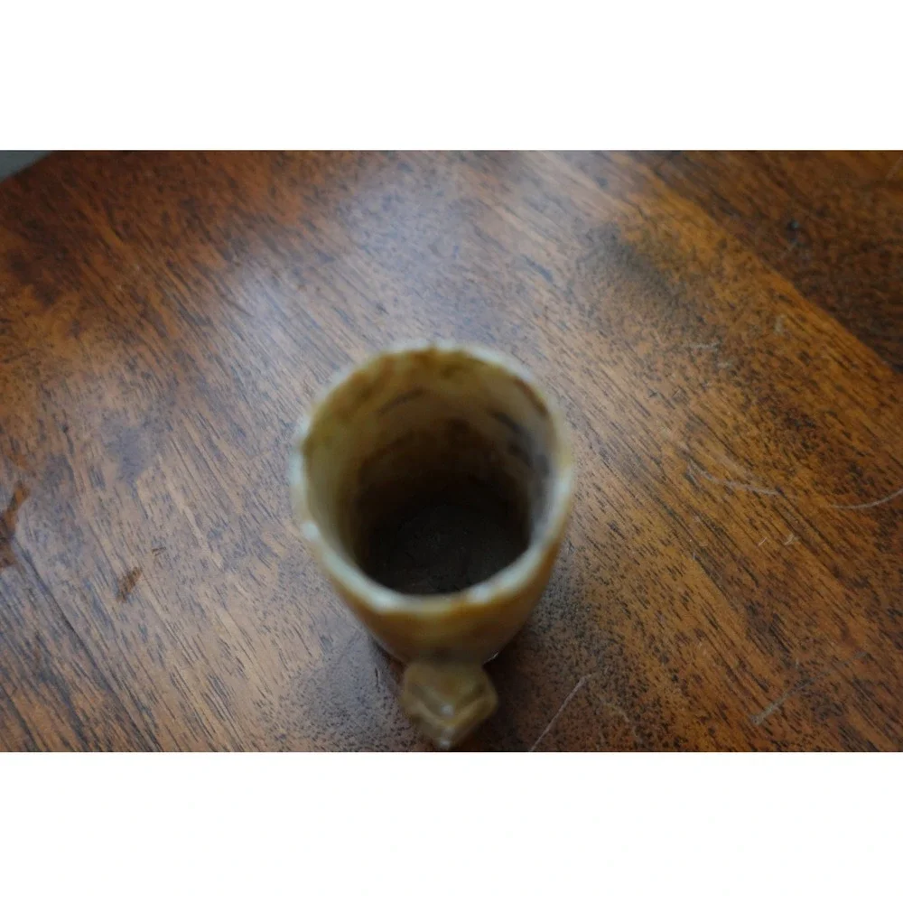 Vintage Soapstone‎ 3 wise monkeys toothpick holder